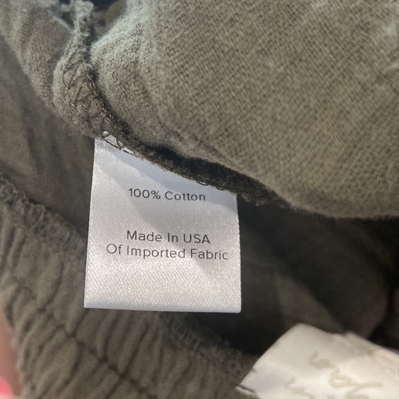 NWT Evereve Roan+Ryan Green Cedric Trouser Cotton Crop Pants - Picture 11 of 11